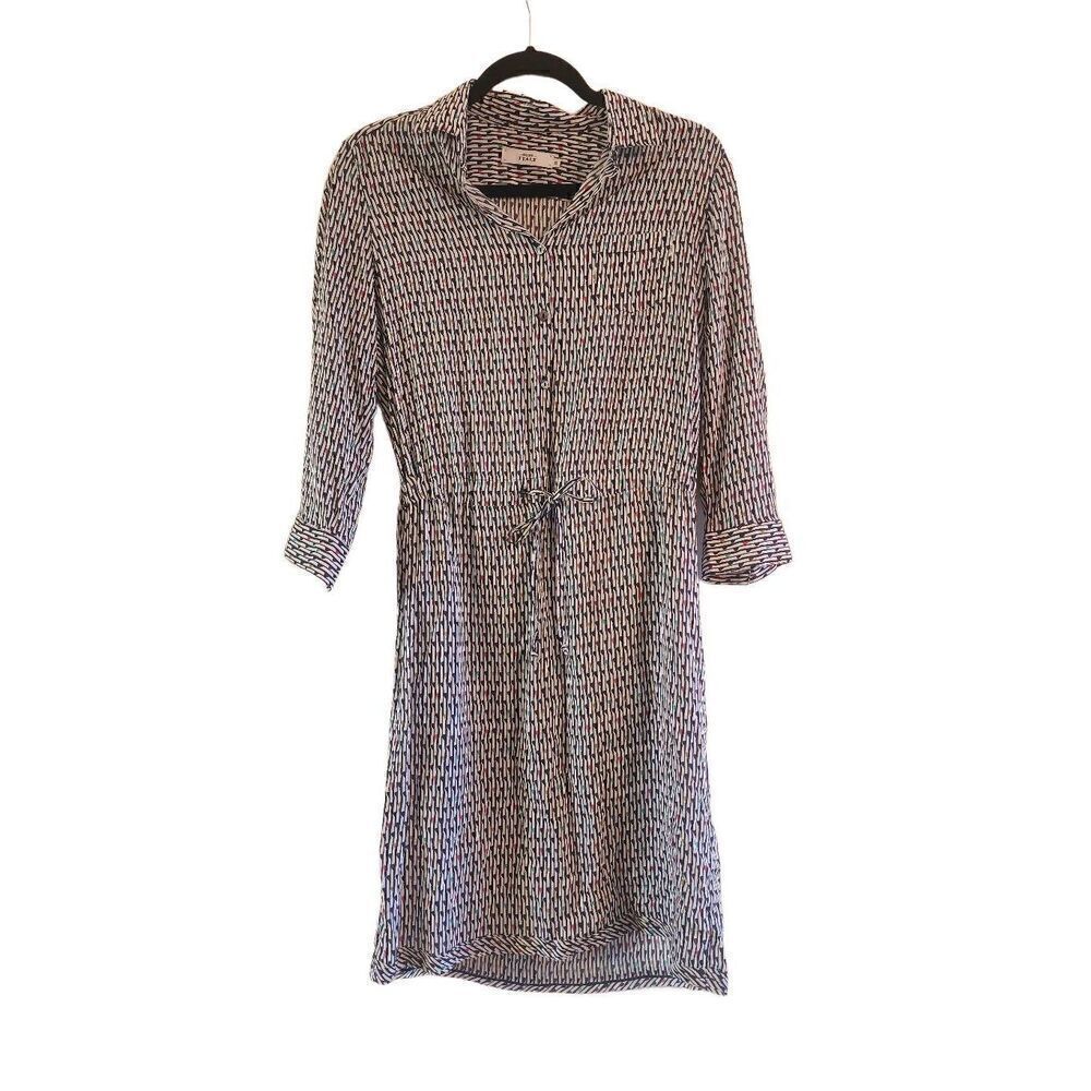 0039 Italy viscose shirt dress size xs
